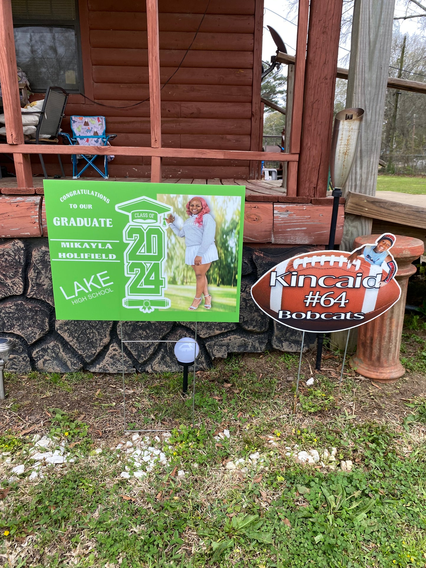 Yard signs 18x24 w/metal stake