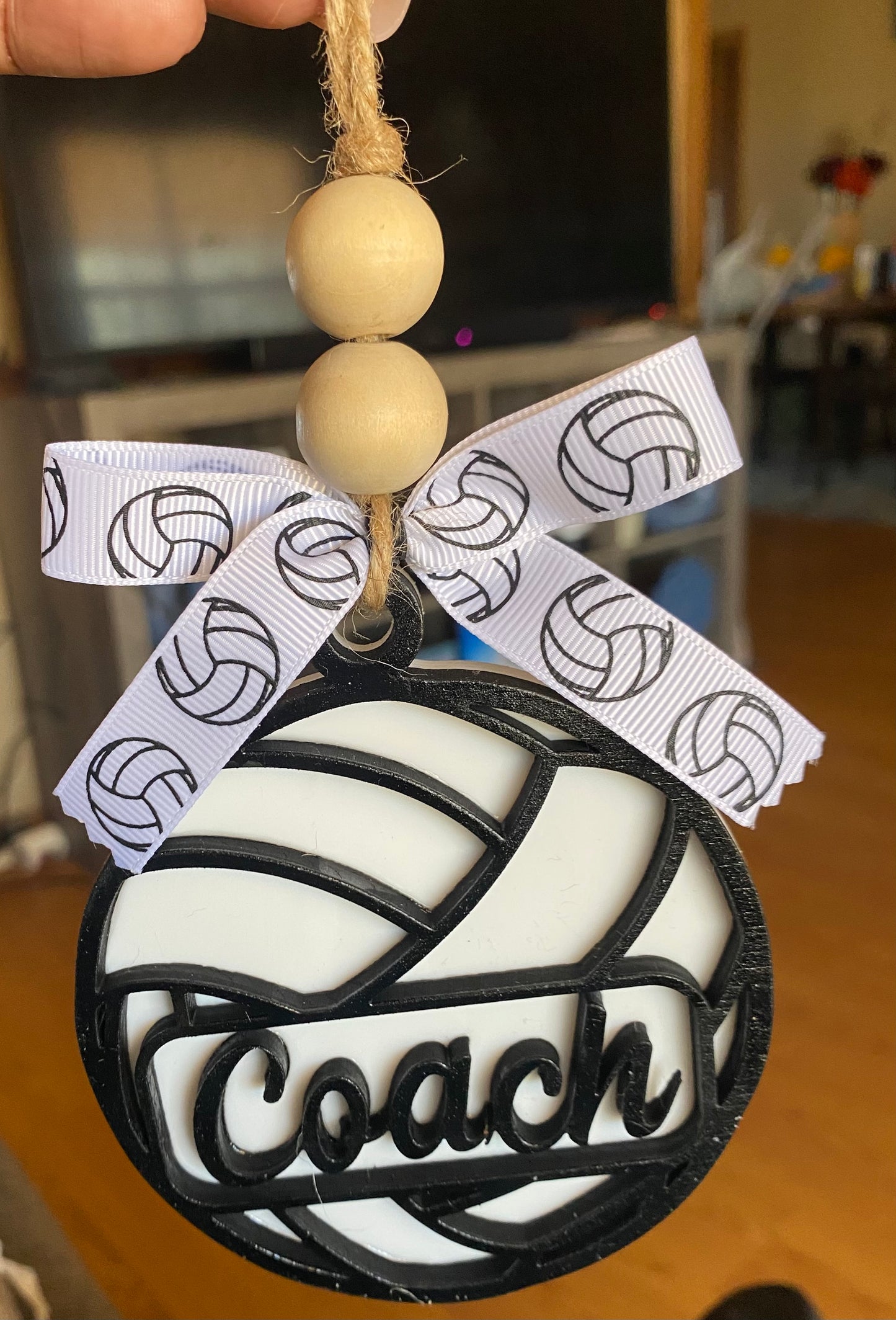 Volleyball Car Charm