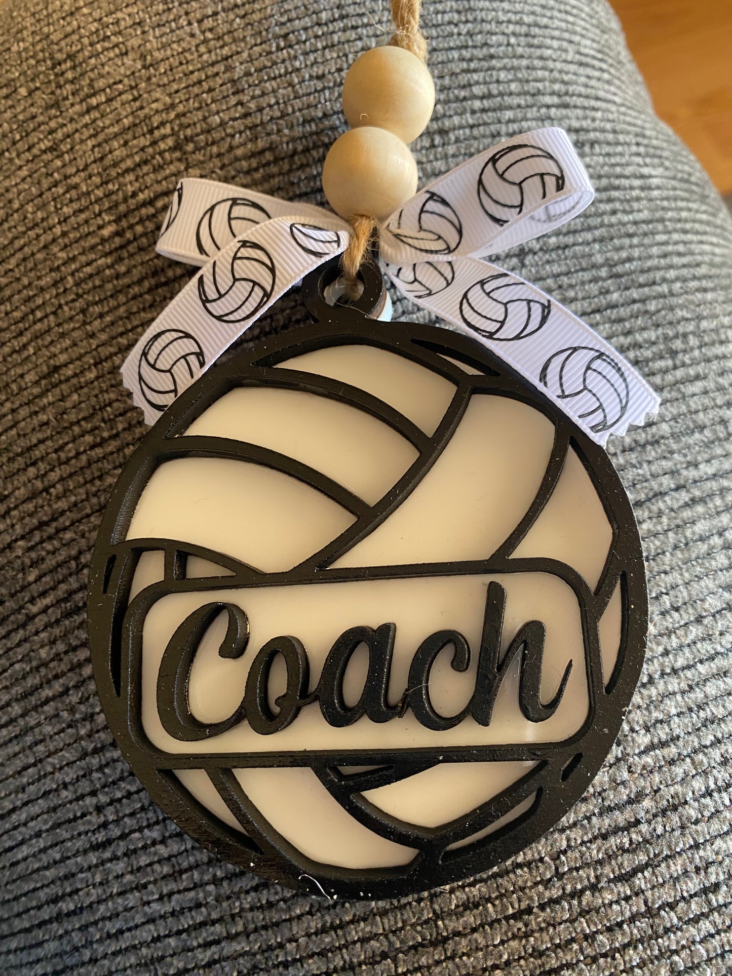 Volleyball Car Charm